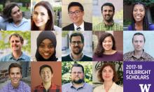 UW Fulbright Scholars, 2017-18