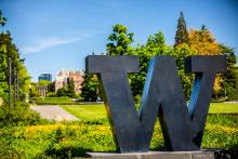 Image of Campus with 'W' Sign