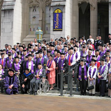 Group photo from Long Journey Home Ceremony in 2008.