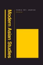 cover of Modern Asian Studies