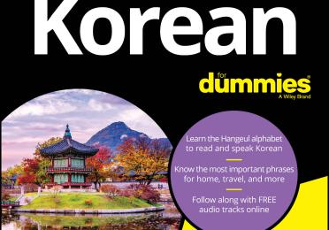 The cover of the Korean for Dummies textbook