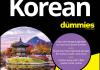 The cover of the Korean for Dummies textbook